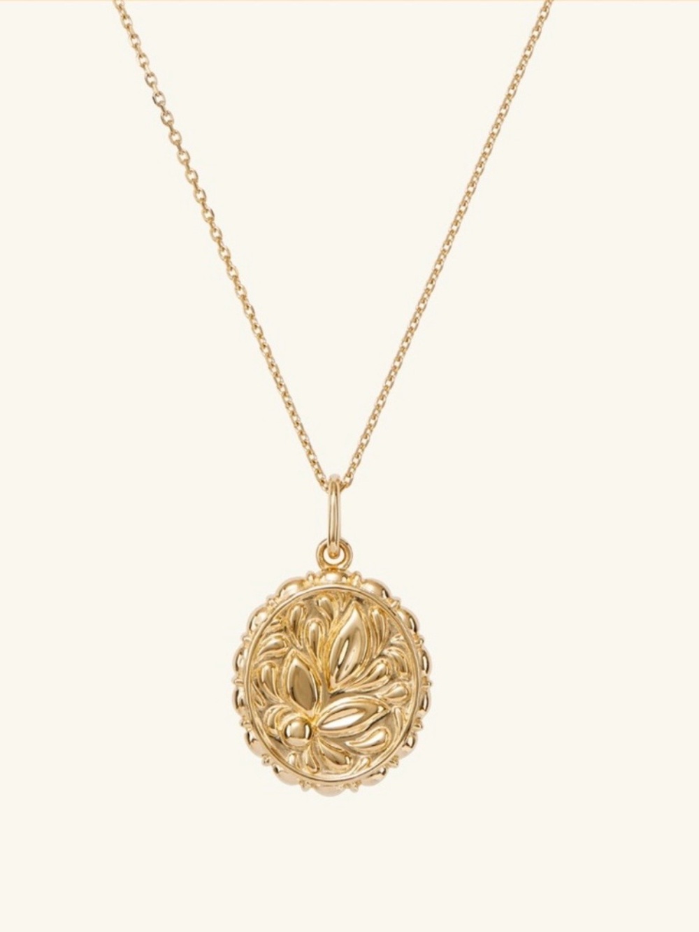Mejuri Balance Terra Coin Pendant with 20” Chain